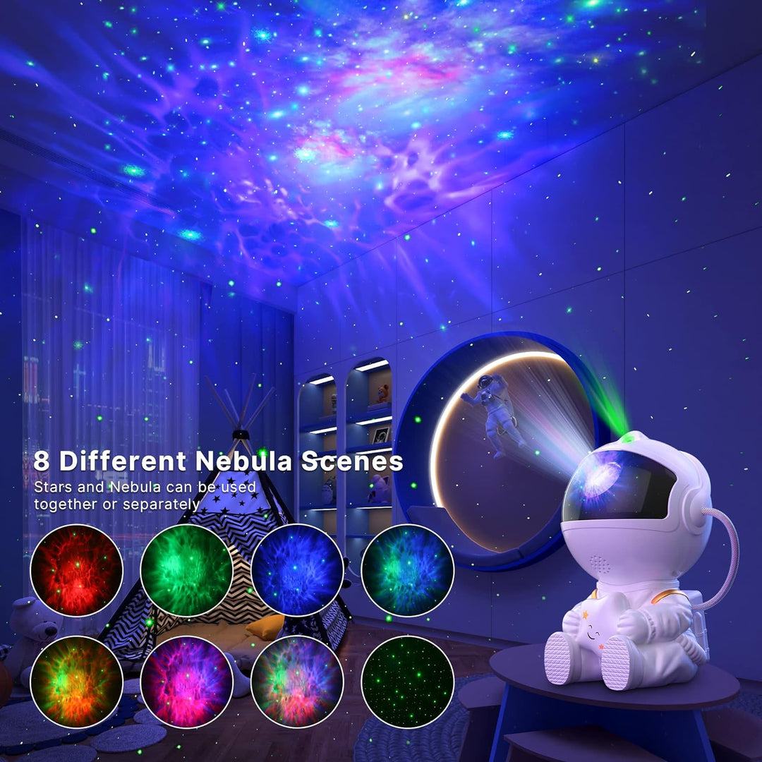 Play Topia© Astronaut Galaxy Projector Starry Night Light 360° Adjustable Projector